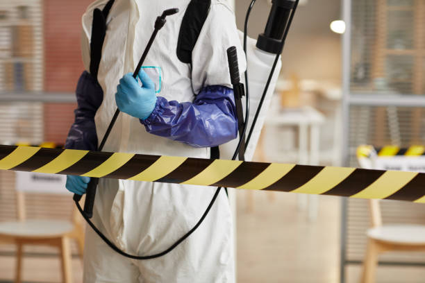 Professional Biohazard Cleanup technician working in Lake Jackson, TX